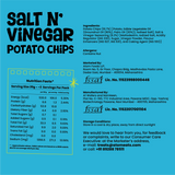 Salt n' Vinegar Potato Chips, 60g (Crispy Potato Chips, Tangy Sea Salt & Vinegar Flavor, Bold & Crunchy Snack)