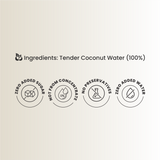 100% Natural Tender Coconut Water, 200ml, Pack of 4 (No Added Sugar, No Preservatives)
