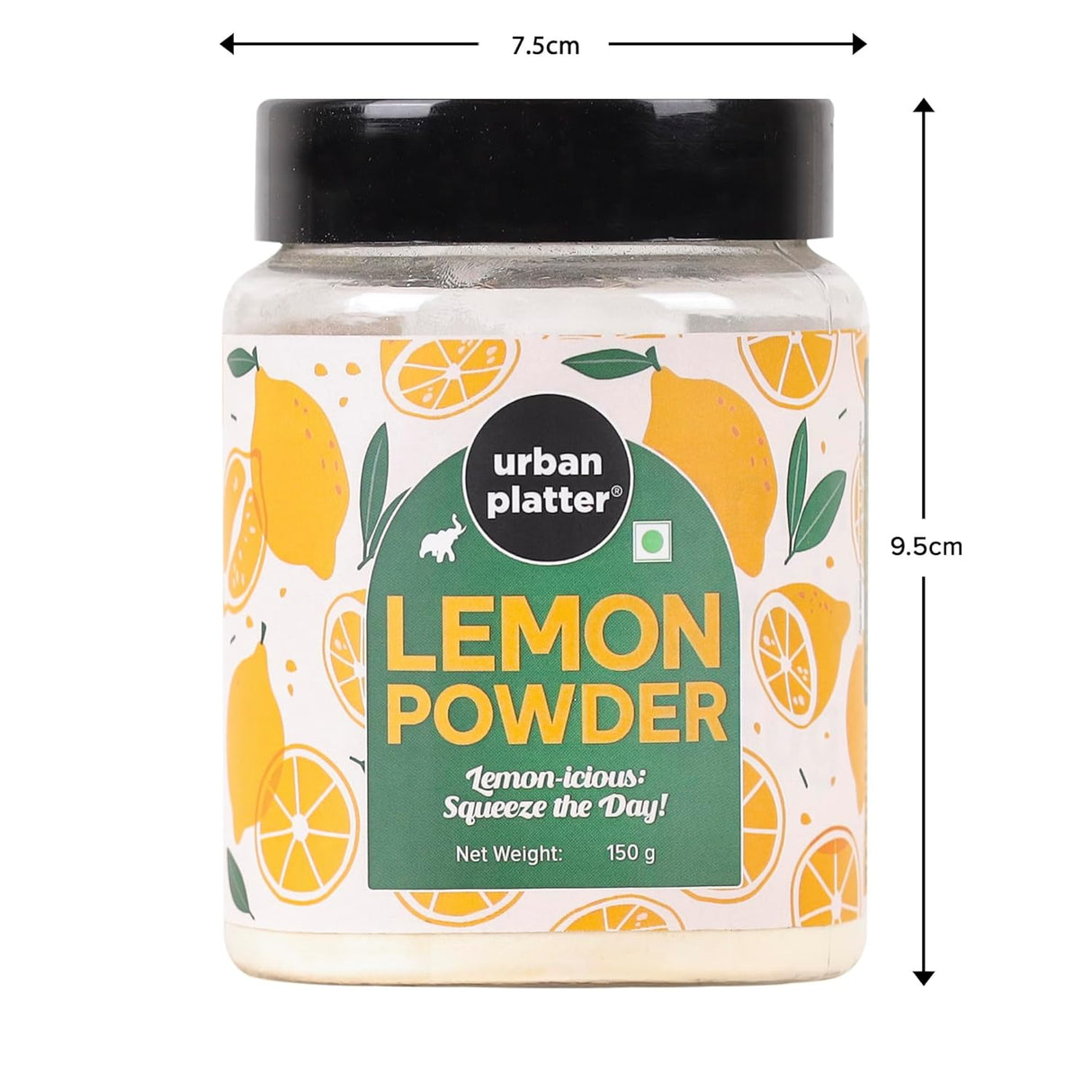 Urban Platter Lemon Powder, 150g [Citrusy, Refreshing Flavour, Cooking-friendly, Quick and Easy Use].