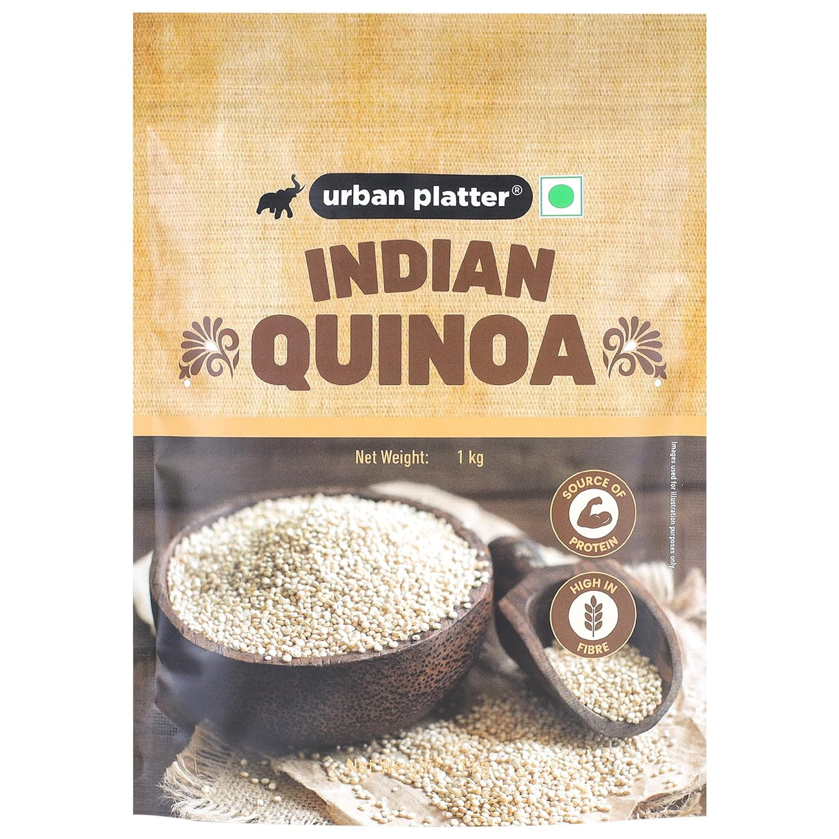 Whole White Indian Quinoa Grain, 1Kg