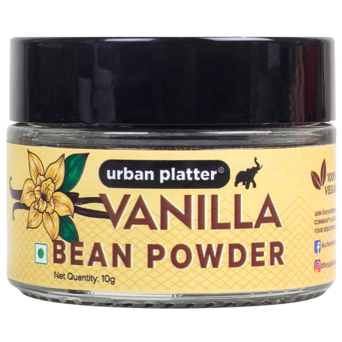 Urban Platter Pure Vanilla Bean Powder, 10g