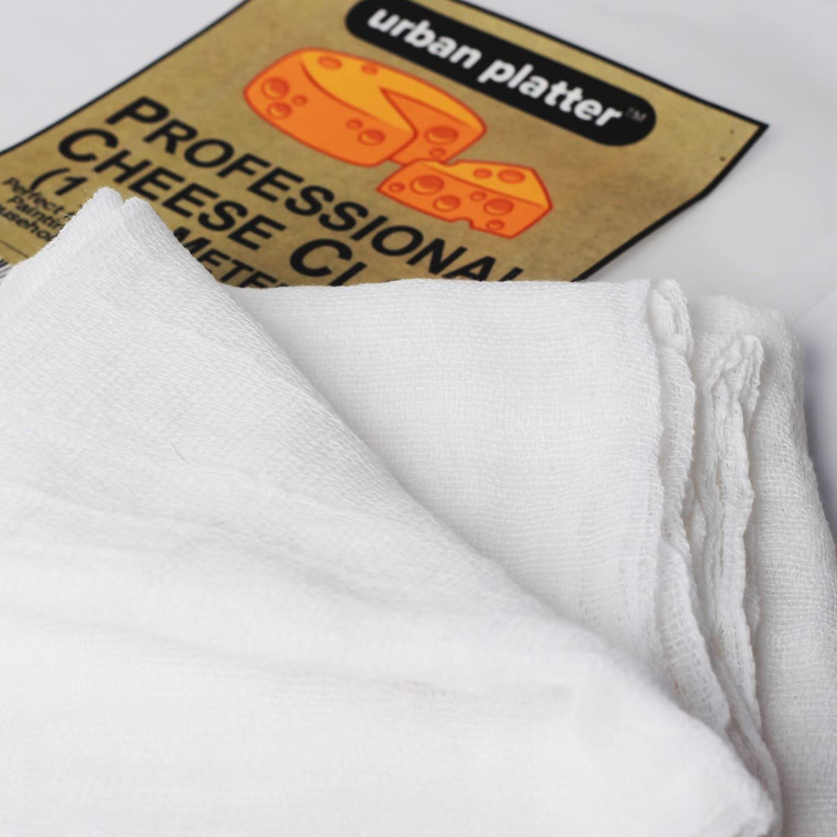 Premium Professional Cheese Making Cloth, 1m x 1m (100% Cotton Muslin Cloth for Cheese Making, Paneer Making, Straining, Filtering, Nut Milk, Yogurt & Kitchen Use, Reusable & Food Safe)
