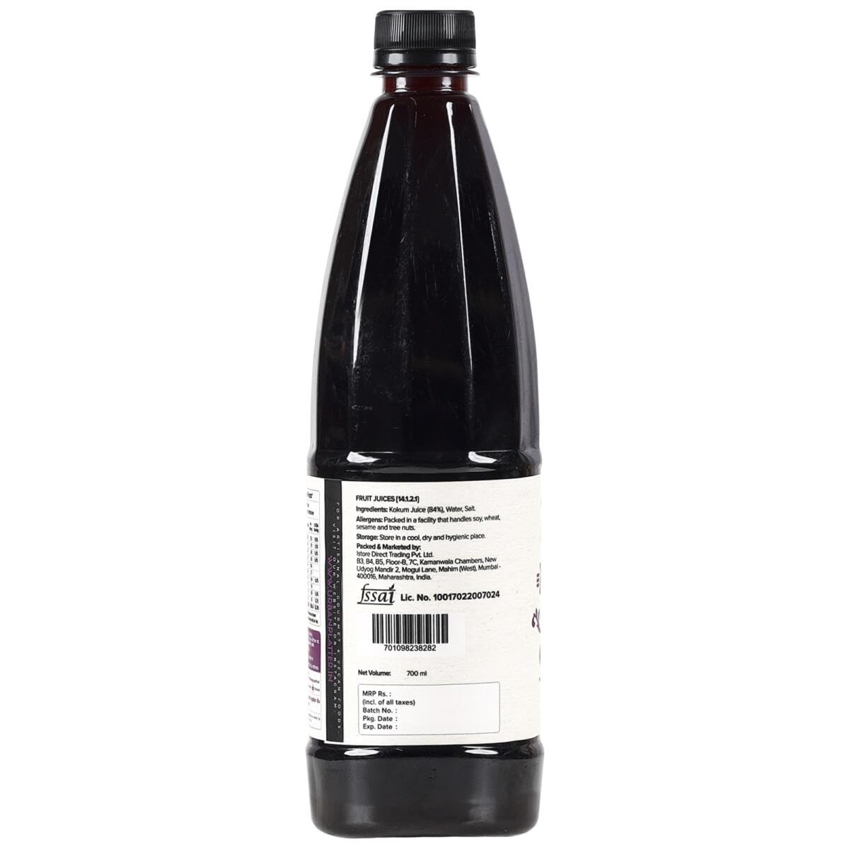 Urban Platter Kokum Agal, 700ml (Unsweetened Kokum Juice, Aids Digestion, Natural Coolant & Souring Agent)