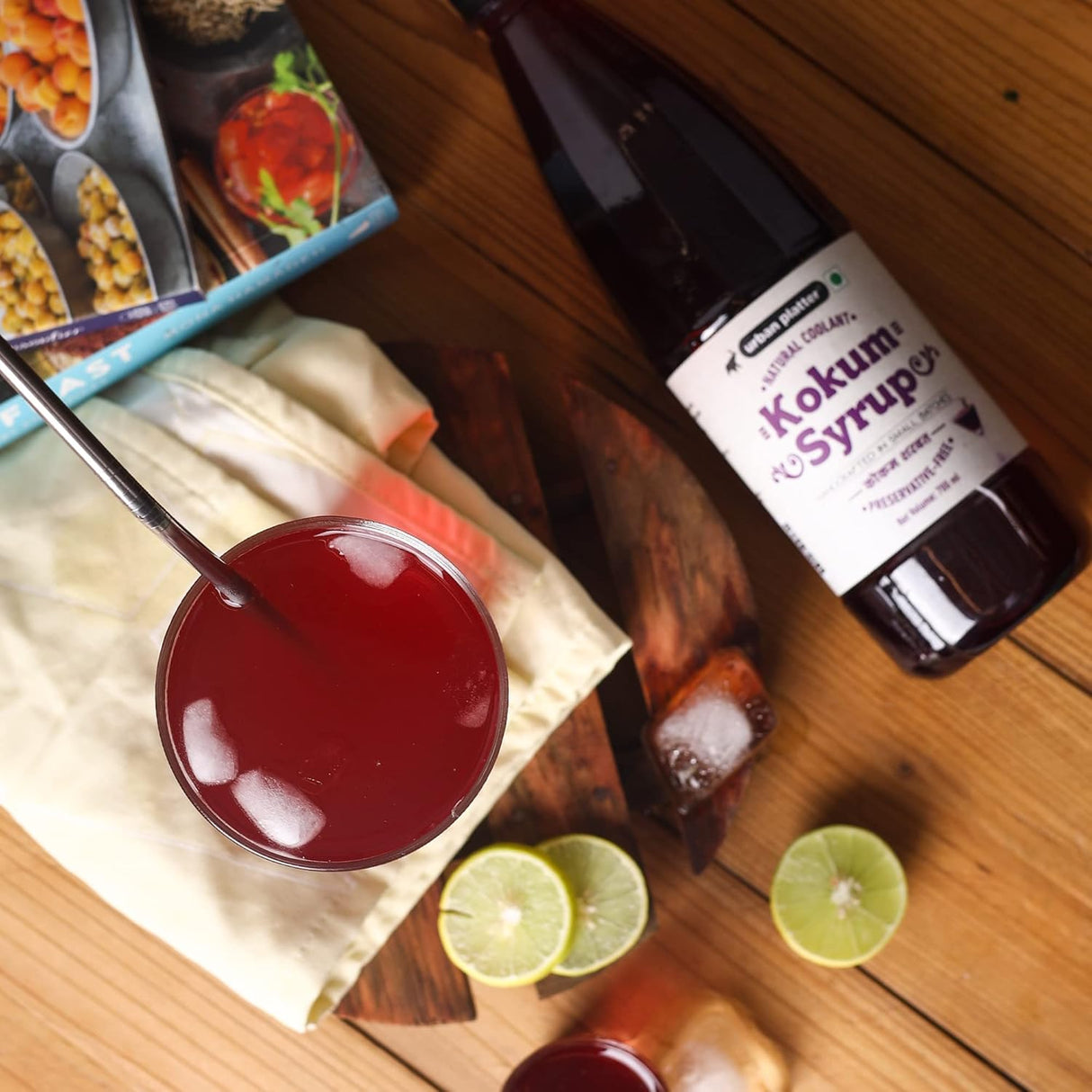 Urban Platter Kokum Agal, 700ml (Unsweetened Kokum Juice, Aids Digestion, Natural Coolant & Souring Agent)