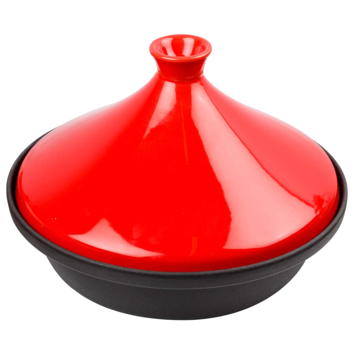 Urban Platter Tajine Pot, 2L (Cast Iron Base with Enamelled Lid, Induction & Flame Friendly, Moroccan Cooking Pot, Slow Cooking, Braising & Serving) - product image 2