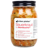 Sauerkraut Original Pickled Probiotic Cabbage with Carrot, 450g (Raw, Organic | Powered by Bombucha)
