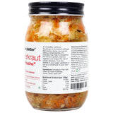 Sauerkraut Original Pickled Probiotic Cabbage with Carrot, 450g (Raw, Organic | Powered by Bombucha)