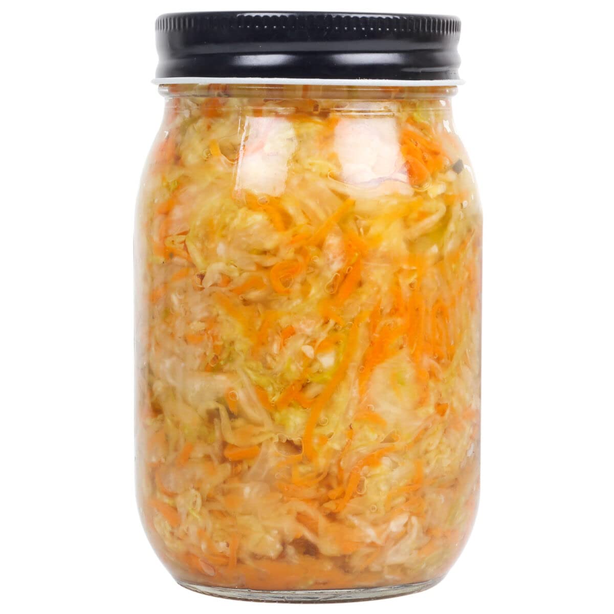 Sauerkraut Original Pickled Probiotic Cabbage with Carrot, 450g (Raw, Organic | Powered by Bombucha)