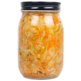 Sauerkraut Original Pickled Probiotic Cabbage with Carrot, 450g (Raw, Organic | Powered by Bombucha)