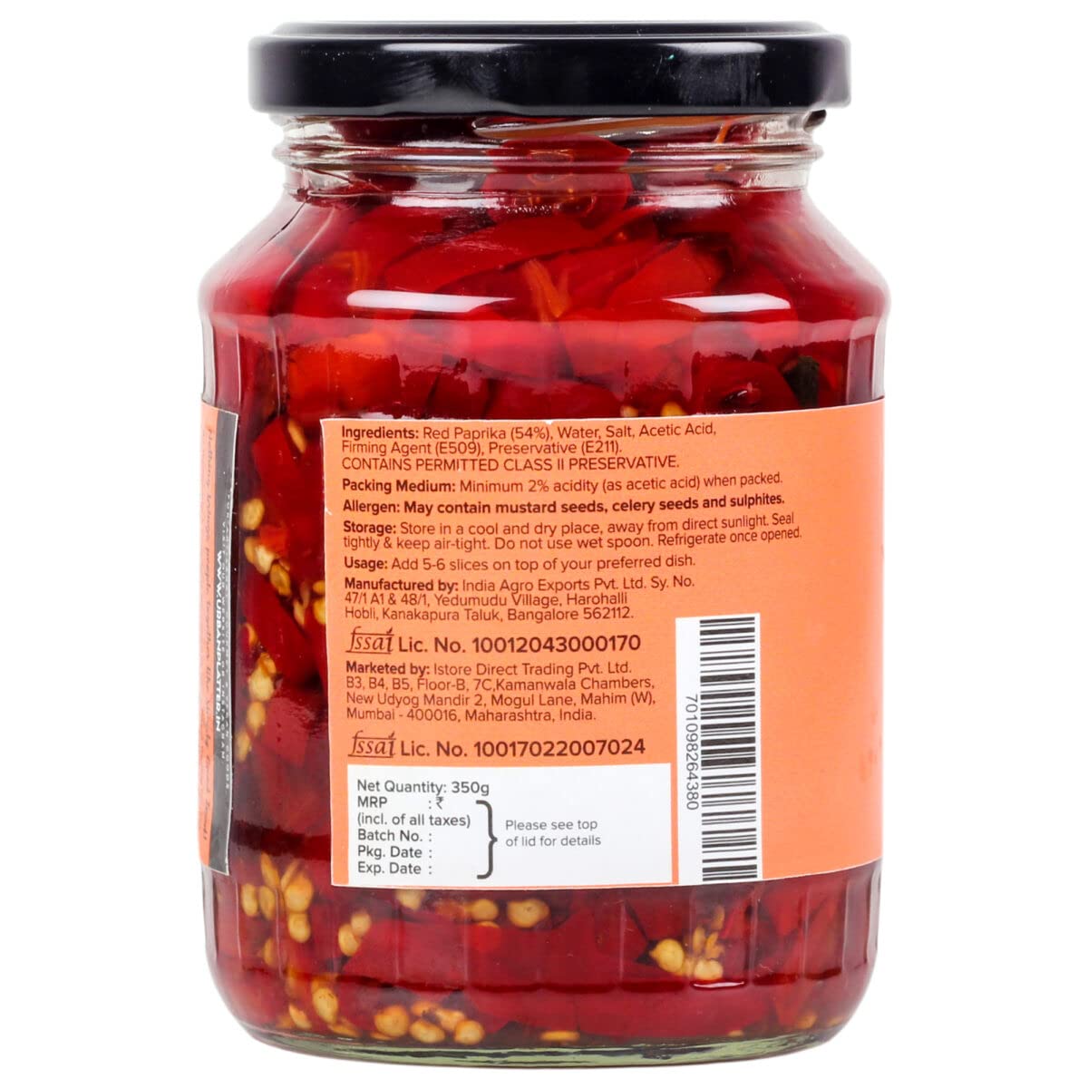 Urban Platter Sliced Red Paprika, 350g
