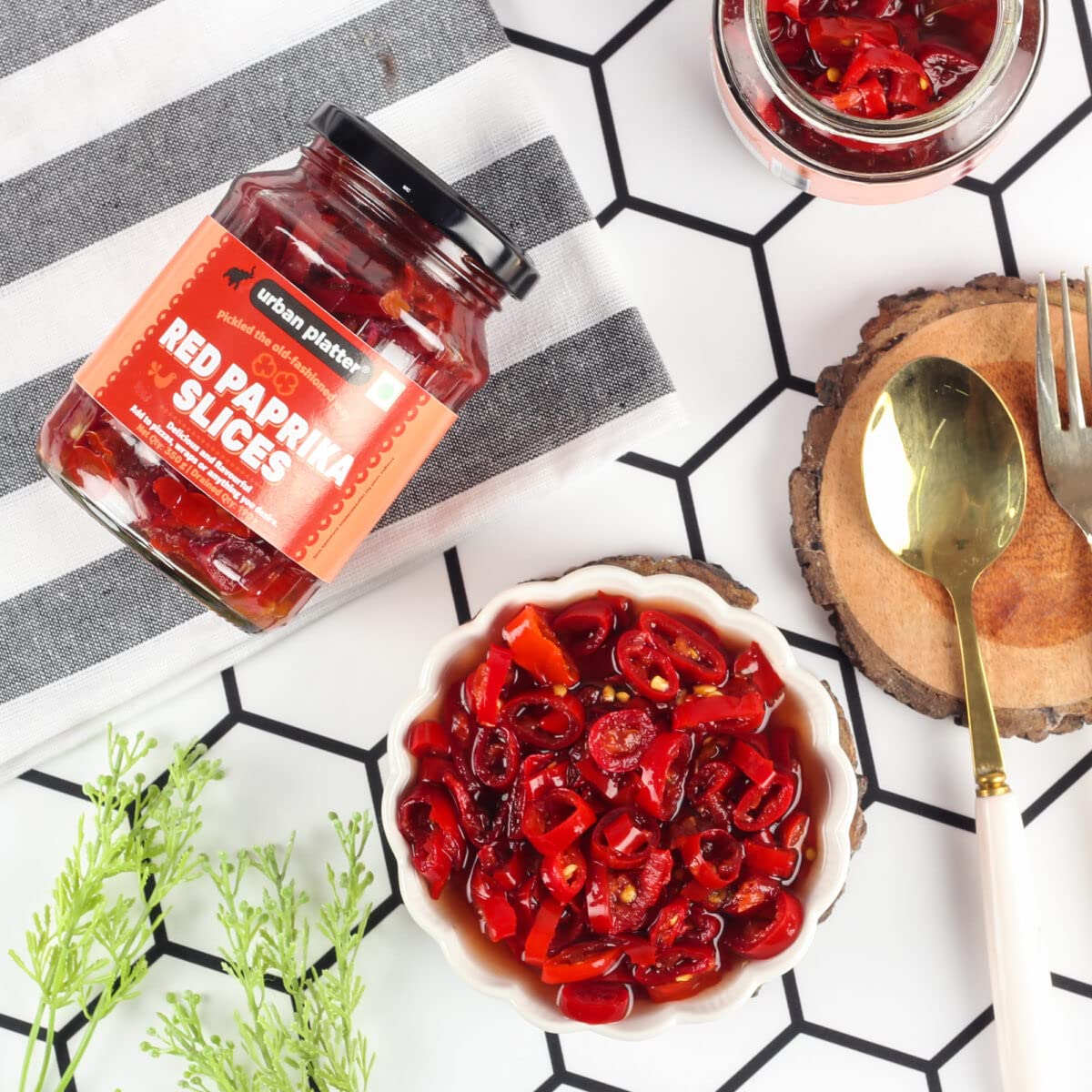 Urban Platter Sliced Red Paprika, 350g