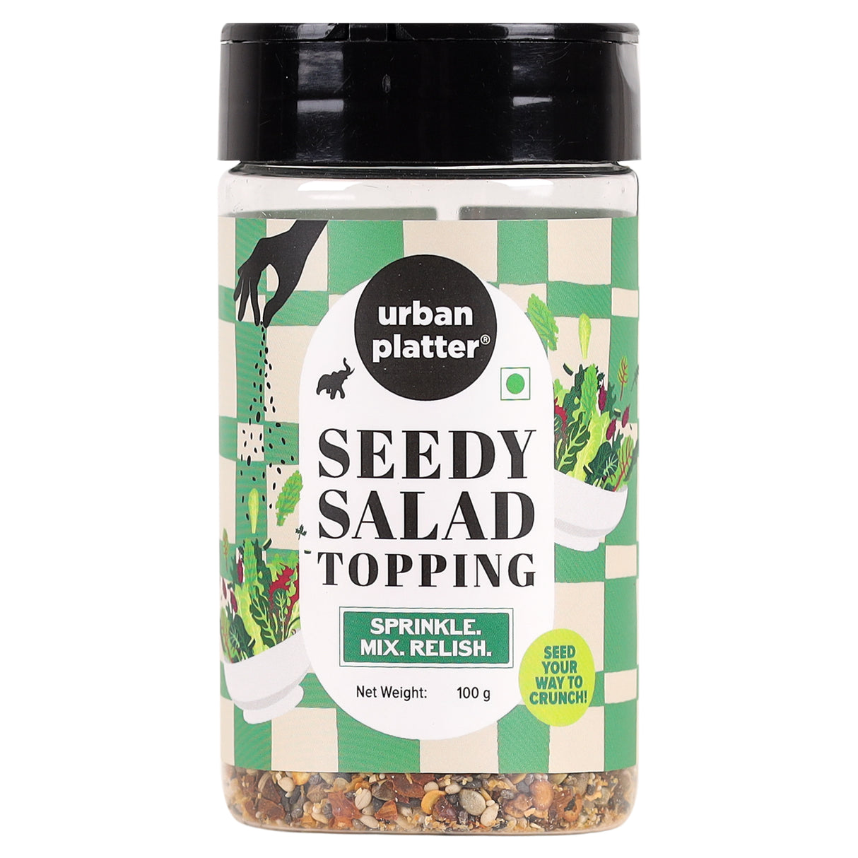 Urban Platter Seedy Salad Topping, 125g [Salad Topping, Seed Mix, Crunchy Garnish]