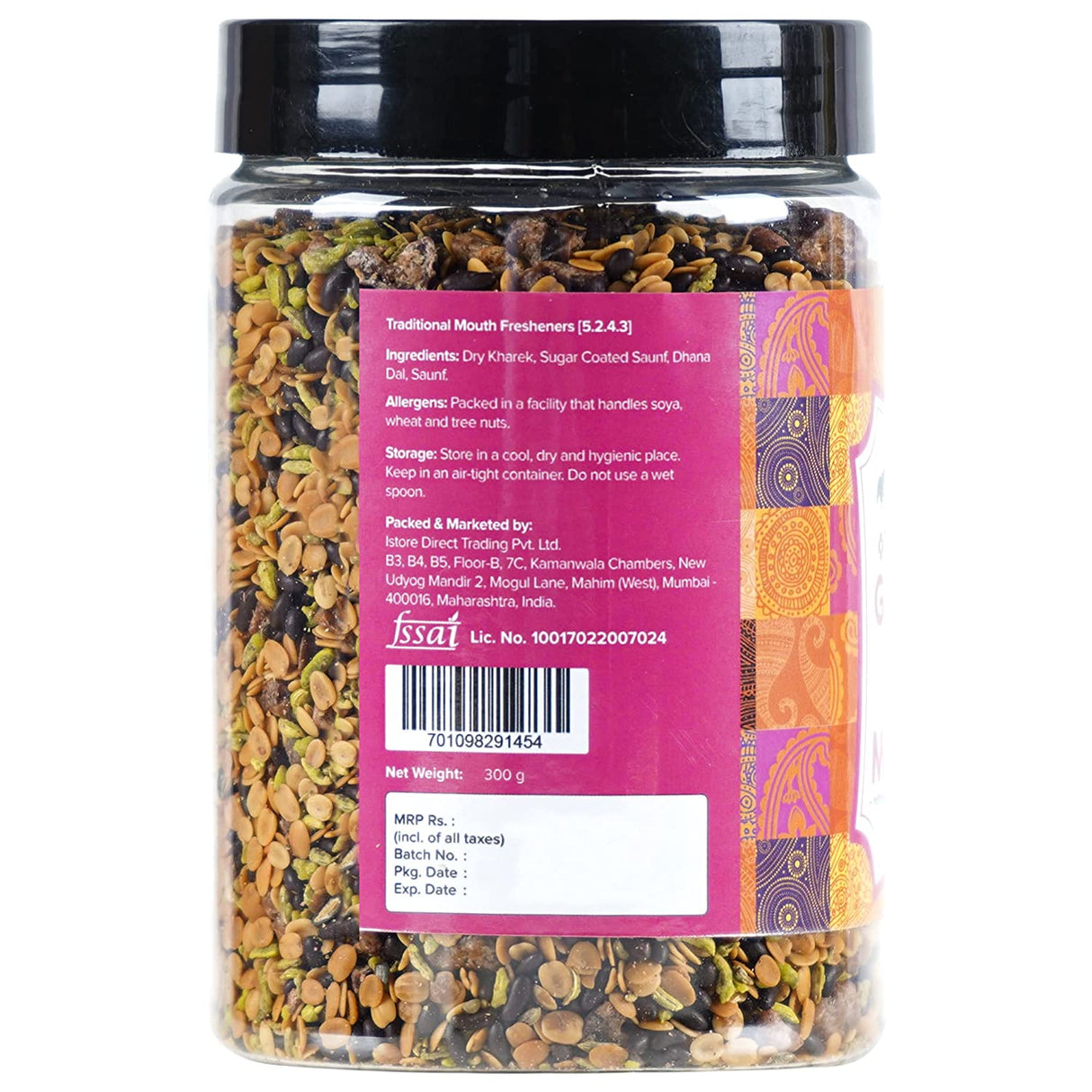 Urban Platter Traditional Gujarati Royal Mukhwas, 300g (Mouth Freshener | Digestive | After-Meal Snack | Rich in Fibre) - product image 2