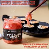 Urban Platter Pink Sushi Ginger, 190g, Drained Weight 110g [Gari, Japanese style pickled ginger, Sushi Ingredient, Thinly Sliced, Perfectly Aromatic] - product image 5