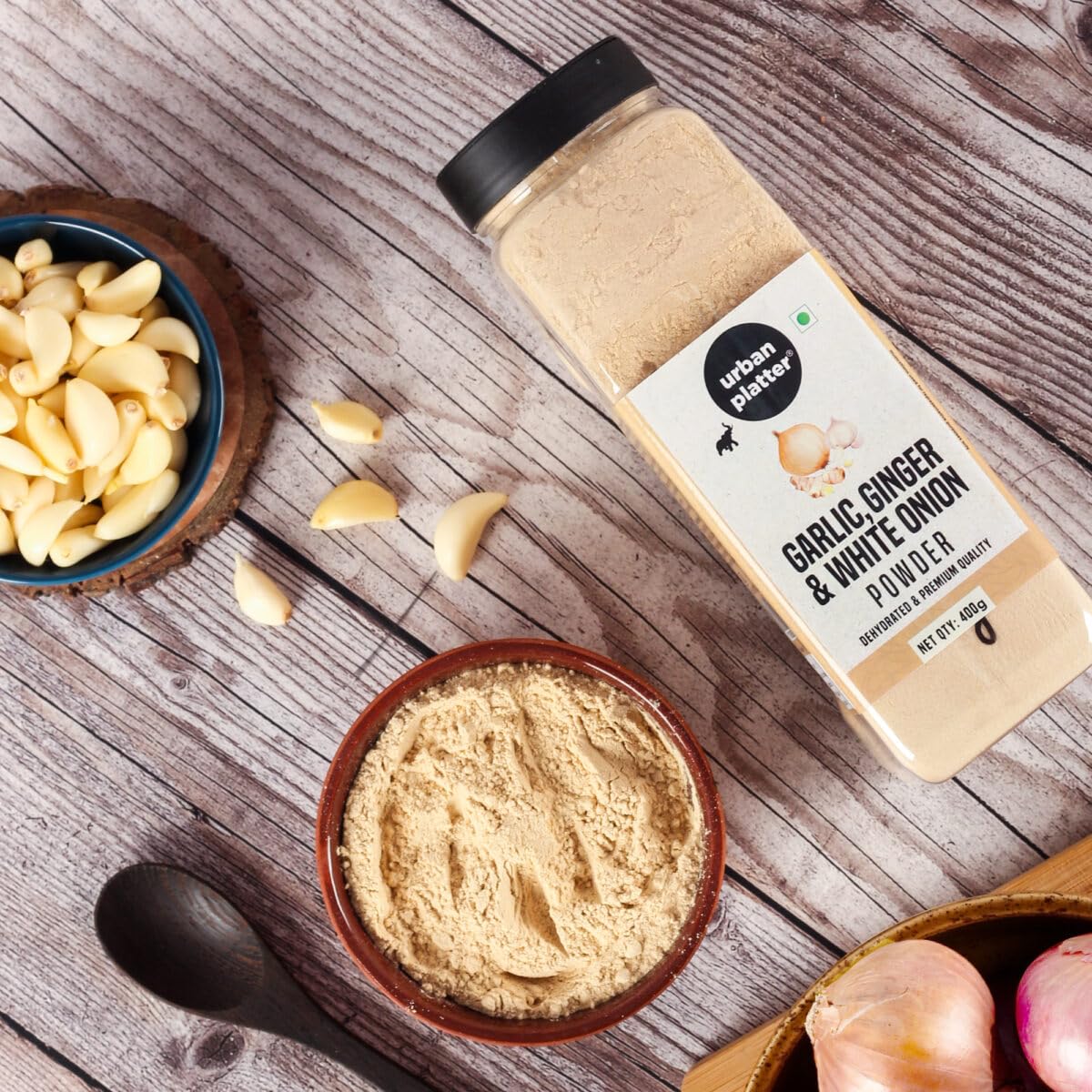 Urban Platter Garlic Ginger & White Onion Powder, 400g