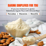 Urban Platter Fine Almond Flour, 200g (Naturally Gluten-Free | Blanched & Finely Milled | Low-Carb | Ideal for Baking & Keto Recipes)