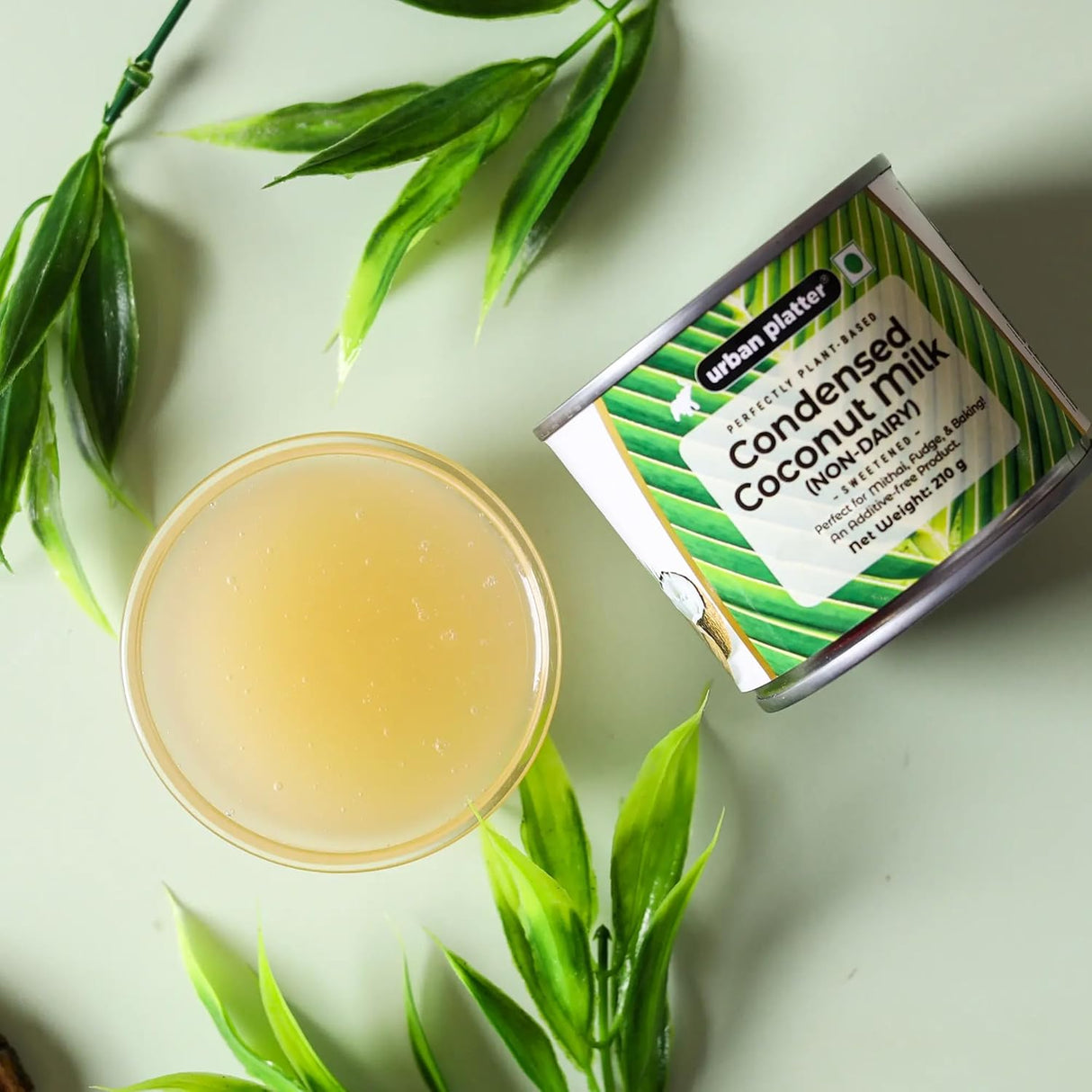 Urban Platter Condensed Coconut Milk, Sweetened, 210g (Perfect for Mithai, Fudge, & Baking, Additive-Free)