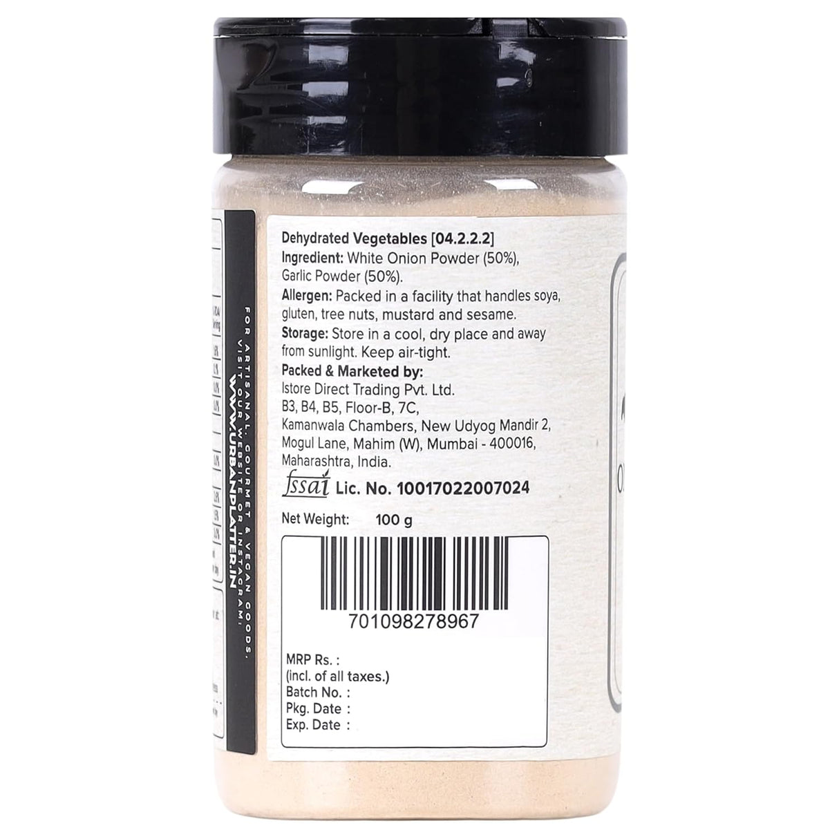 Urban Platter Dehydrated Onion and Garlic Powder, 100g