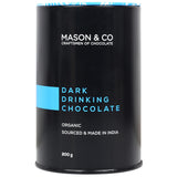 Mason & Co. Organic Drinking Chocolate, 200g [Organic, Gluten Free, Soy Free, Plant-based, Non Alkanised]