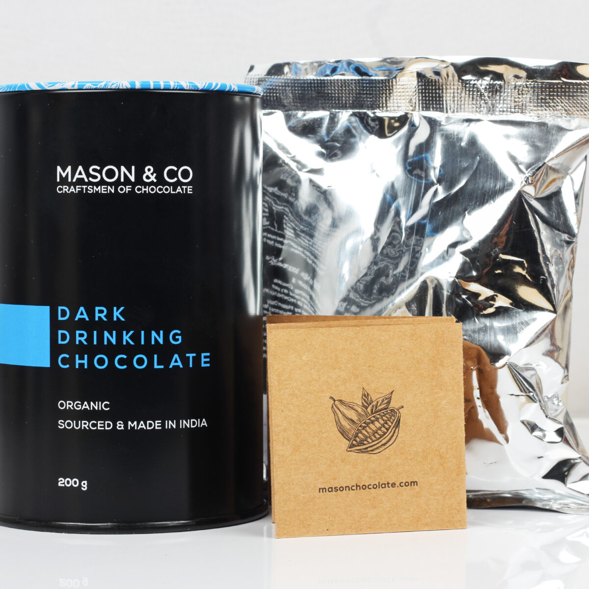 Mason & Co. Organic Drinking Chocolate, 200g [Organic, Gluten Free, Soy Free, Plant-based, Non Alkanised]