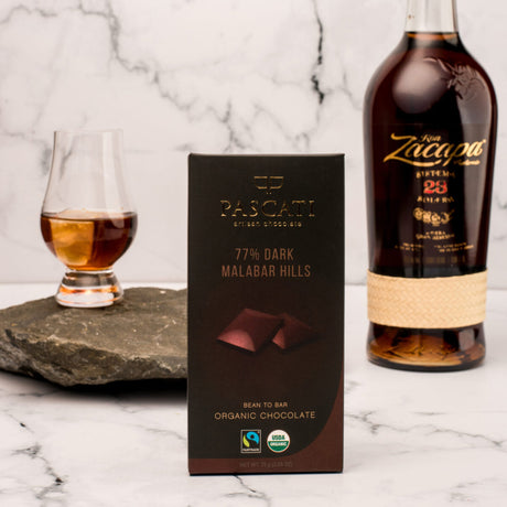 Pascati, 77% Single Origin Malabar Hills Dark, India Organic Chocolate, 75g (Pack of 2)