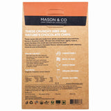 Mason & Co. Roasted & Cracked Organic Cocoa Beans / Nibs / Granulas, 300g [Organic, Gluten Free, Soy Free, Plant-based]