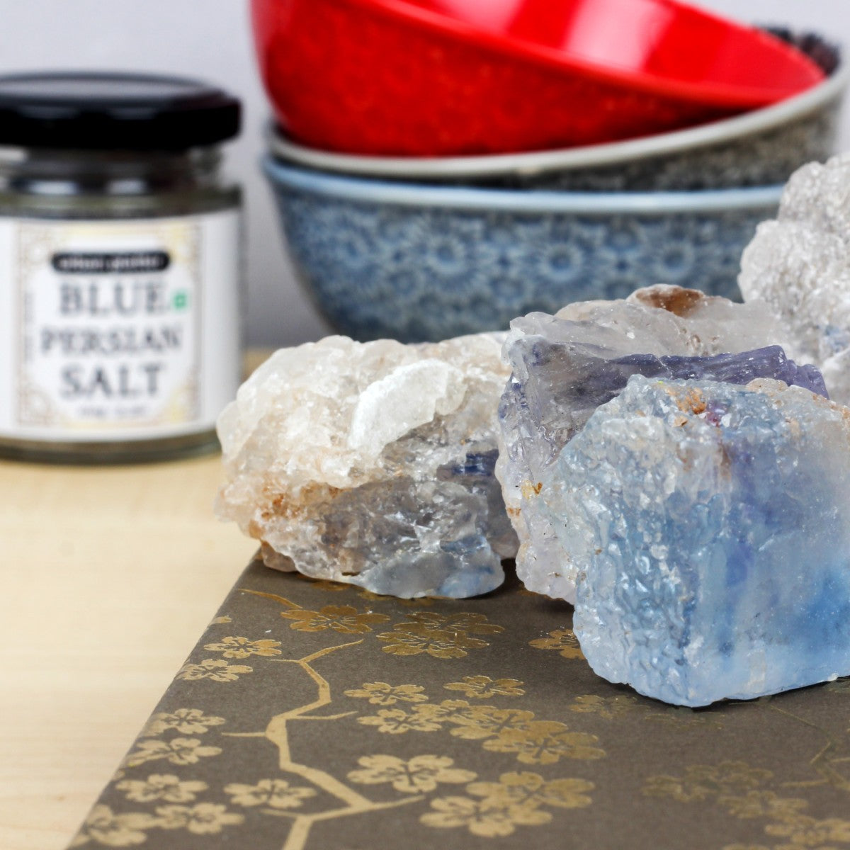 Urban Platter Blue Persian Salt, 100g [Whole Chunks]