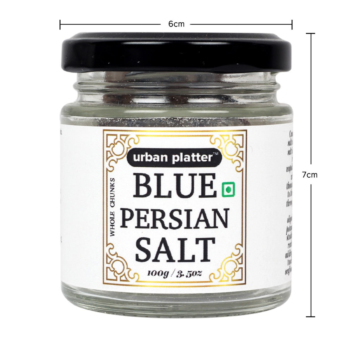 Urban Platter Blue Persian Salt, 100g [Whole Chunks]