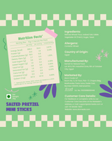 Atom Eats Salted Pretzel Mini Sticks, 30g