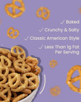 Atom Eats Salted Pretzel Mini Knots, 30g