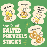 Atom Eats Salted Pretzel Mini Sticks, 30g