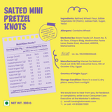 Salted Pretzel Mini Knots Party Pack,200g (Baked Crunchy Snack, Classic Salted Pretzel,| On-the-Go Snack)