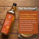 Cold-pressed Rice Bran Oil, 500ml