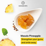 Goosebumps Masala Pineapple | Dried Pineapple Slices | Dehydrated Fruit | Chatpata Pepper Pineapple Healthy Snack for kids and adults | 150 gms