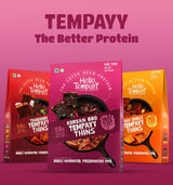 Hello Tempayy Korean BBQ Tempeh Thins, 150g (Protein Rich | Ready To Eat | High Fiber | Plant Based)