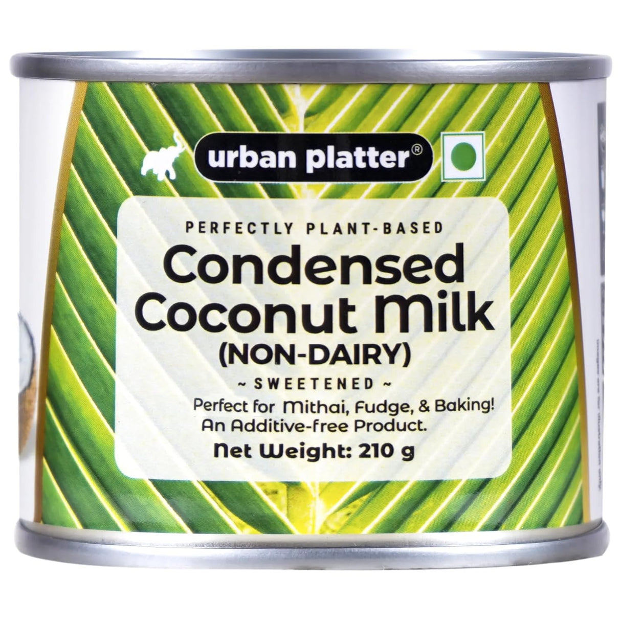 Urban Platter Condensed Coconut Milk, Sweetened, 210g (Perfect for Mithai, Fudge, & Baking, Additive-Free)