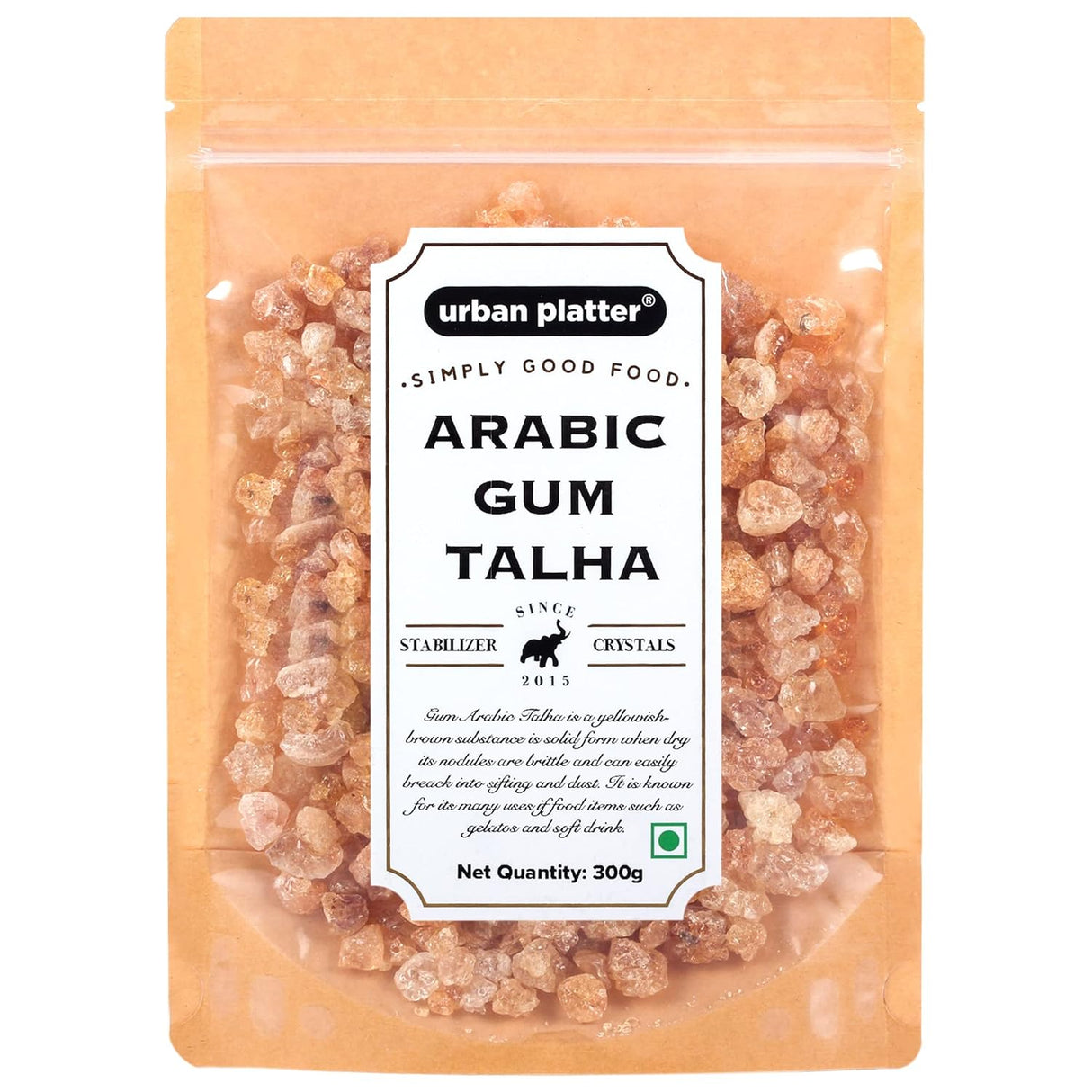 Urban Platter Gum Talha (Dink/Gound), 300g [Rich in Fiber, Mineral & Enzymes]