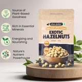 Urban Platter Exotic Hazelnut Kernels, 200g (Protein & Fibre-Rich | Nutrient-Dense | Perfect for Snacking & Desserts)