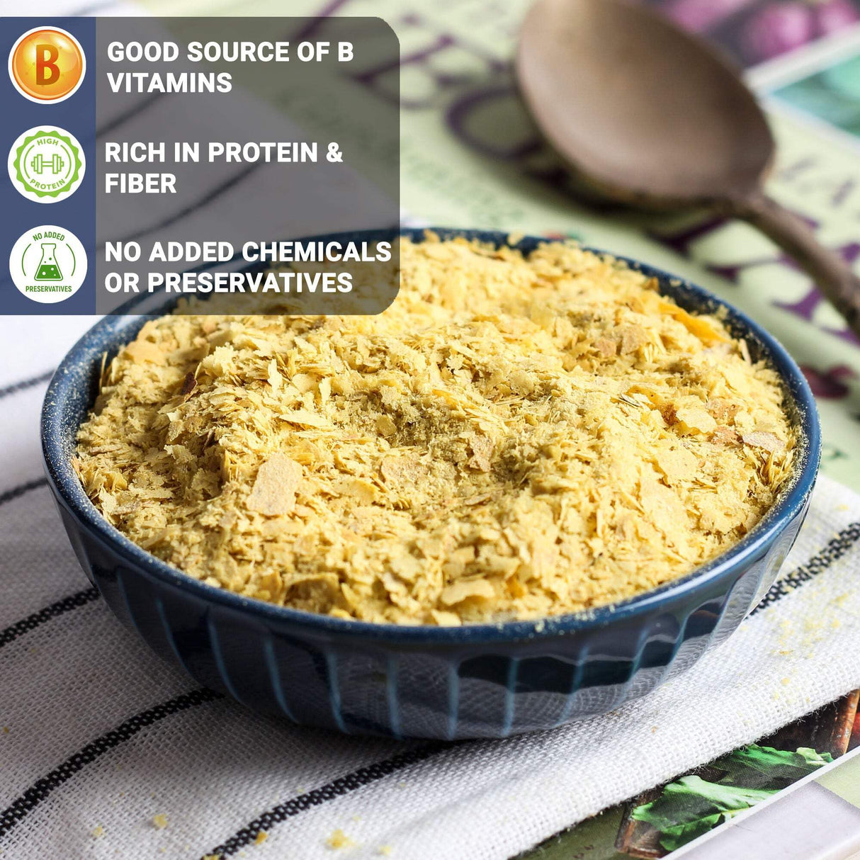 Urban Platter Nutritional Yeast Flakes, 300g (Rich in Vitamin B12, Gluten-Free, Perfectly Plant-Based Nutty and Cheesy Nooch, Savoury Seasoning)