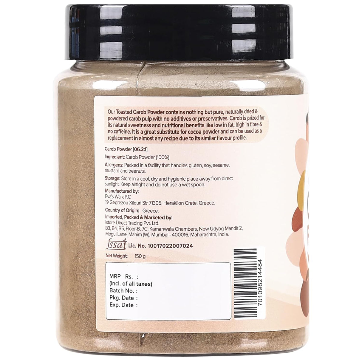 Urban Platter Toasted Carob Powder, 150 g