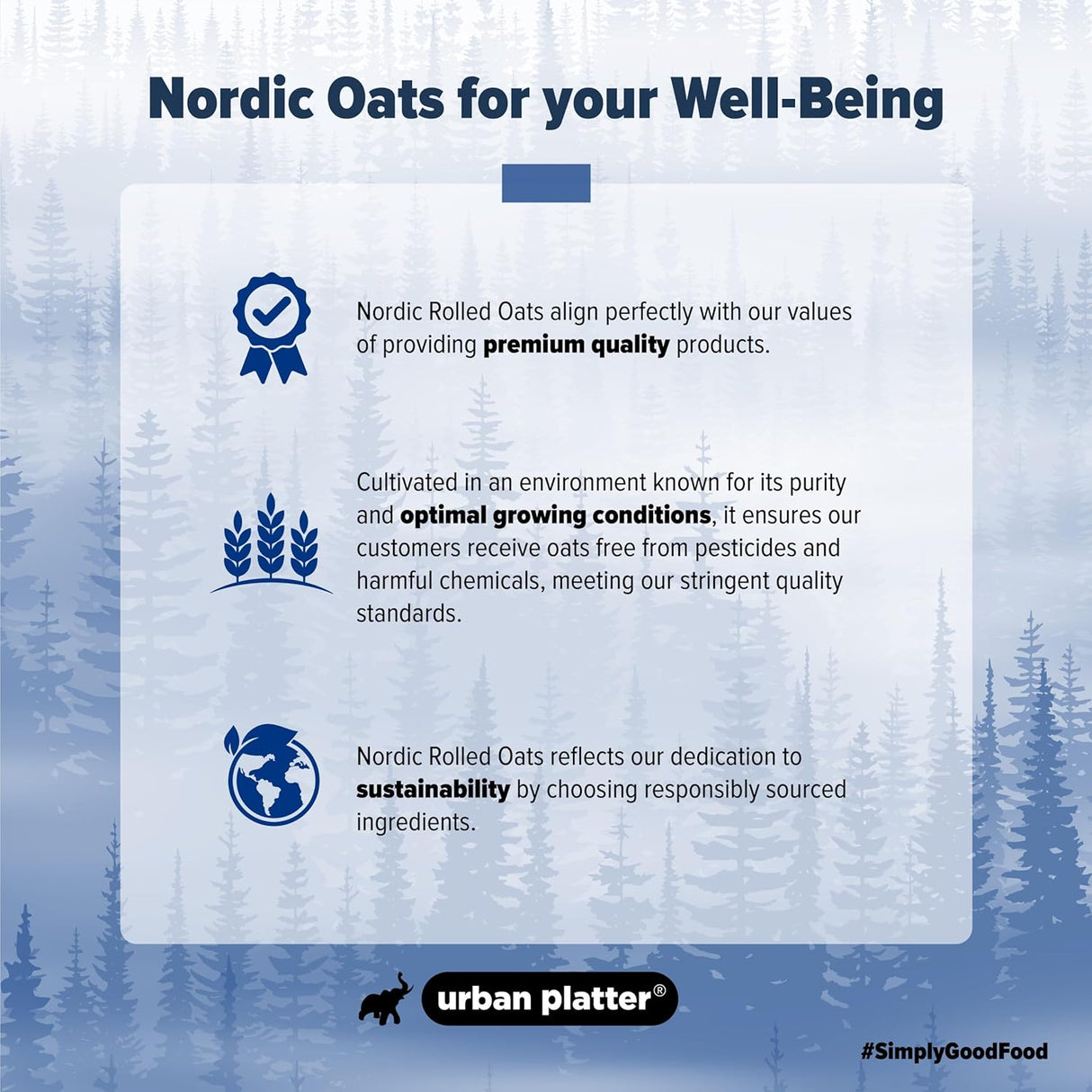 Urban Platter Rolled Oats, 2 Kg (High-fiber Breakfast Cereal / Use for Baking, Granola and Oatmeals / Rich in Beta Glucans)