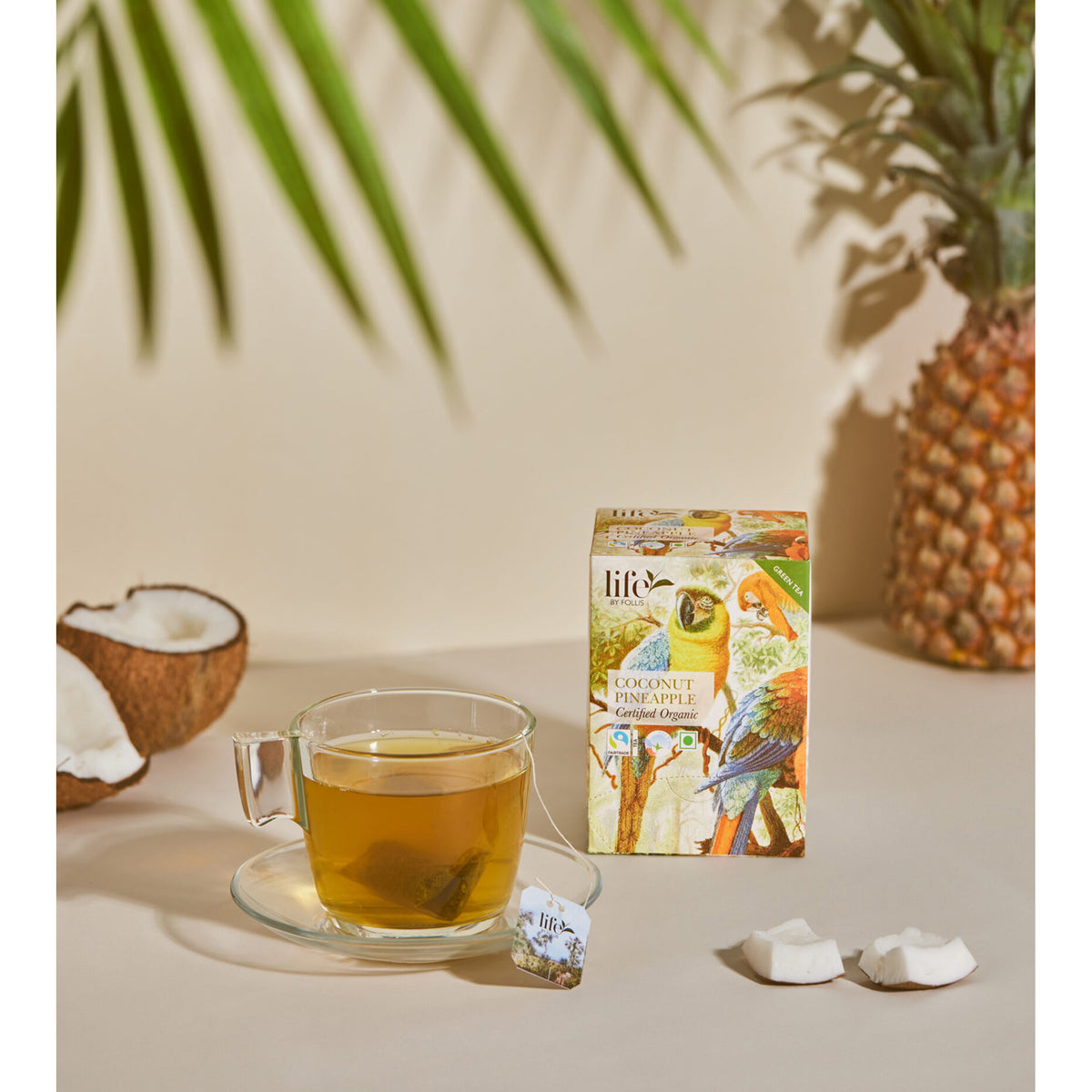 Coconut Pineapple Green Tea, Organic, 20 Tea Bags, 35g