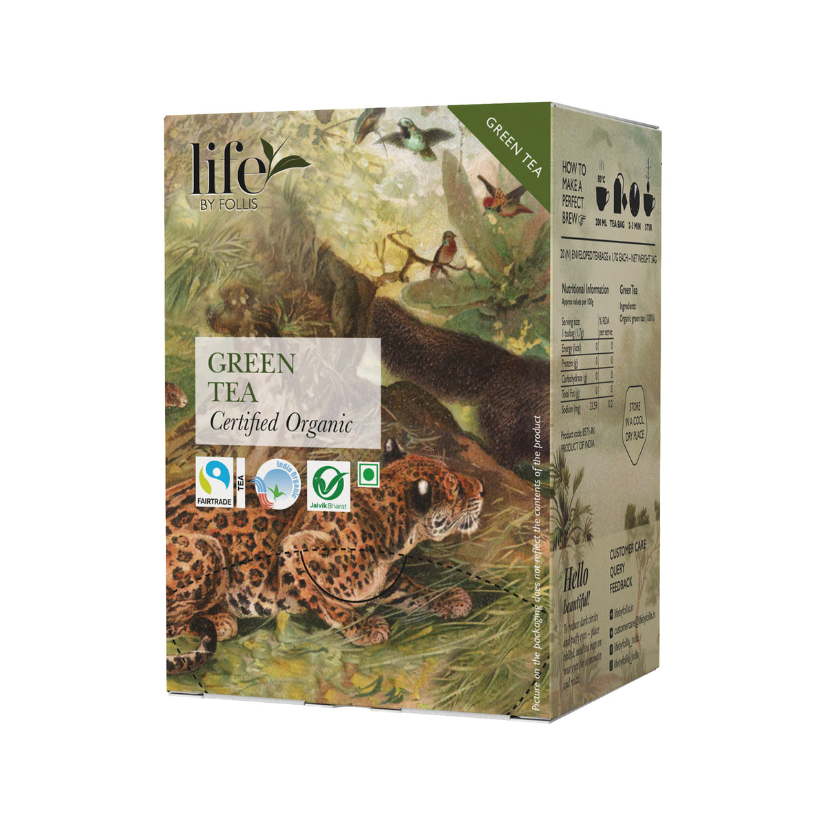 Green Tea, 34g (Organic, 20 Tea Bags)