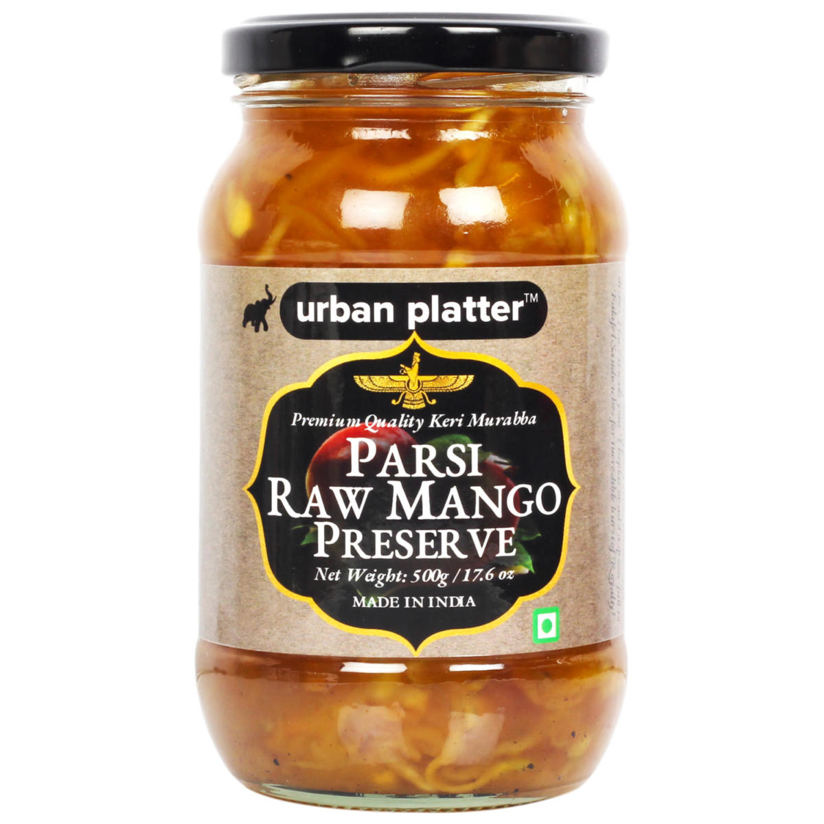 Urban Platter Parsi Raw Mango Preserve, 500g / 17.6oz [Keri Murabba, Flavorful, Premium Quality]