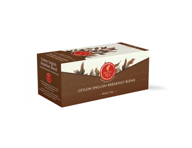 JULIUS MEINL Ceylon English Breakfast Blend, 43.75g (Pack of 25 Tea Bags | Black tea | Imported Tea Bags)