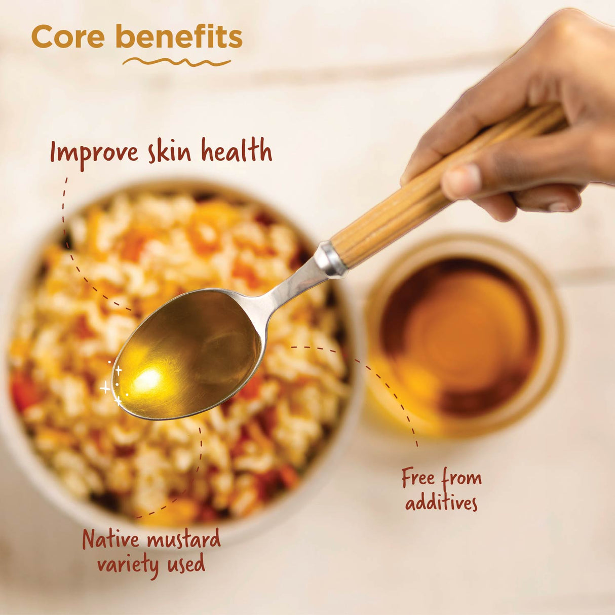 Mustard Oil/Sarso Ka Tel, 1L (Made using farm grown Mustard seeds, Cold-Pressed and Single-Filtered Oil for healthier Cooking, Kacchi Ghani, Natural and Unrefined)