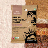Khapli Multigrain Atta, 1kg (8 Super Grains Flour Mix, Diabetic Friendly, High Fibre & High Protein, Low GI Atta, Khapli, Jowar, Jau, Ragi, Soybean, Kulthi, Chana, Alsi)