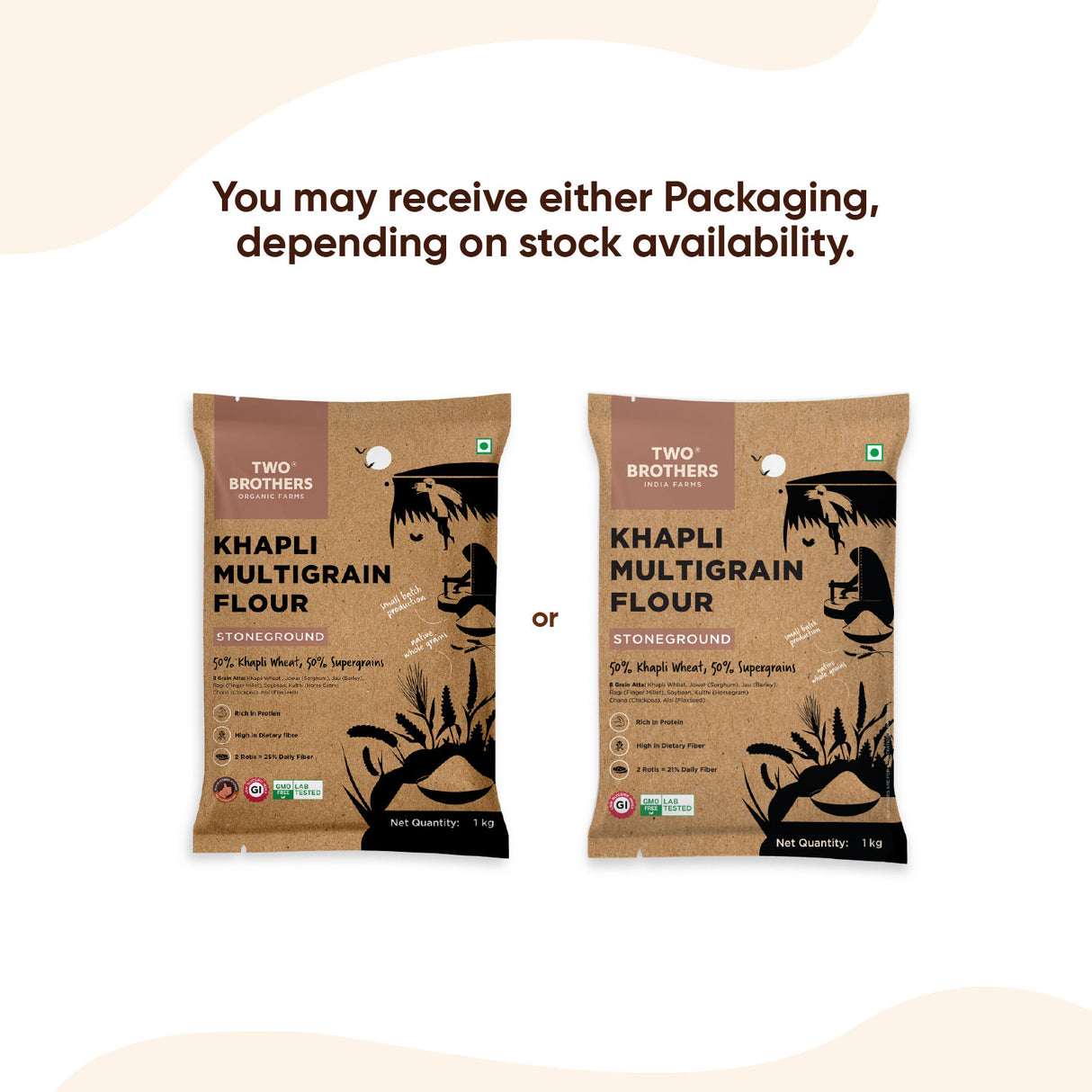 Khapli Multigrain Atta, 1kg (8 Super Grains Flour Mix, Diabetic Friendly, High Fibre & High Protein, Low GI Atta, Khapli, Jowar, Jau, Ragi, Soybean, Kulthi, Chana, Alsi)