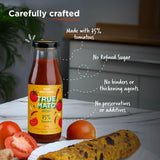 Truemato Ketchup - Spicy Tomato Ketchup 300g (Naturally Made with 75% Fresh Tomatoes, No Refined Sugar)
