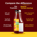Truemato Ketchup - Spicy Tomato Ketchup 300g (Naturally Made with 75% Fresh Tomatoes, No Refined Sugar)